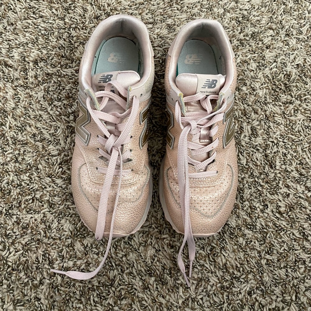 Pink New Balance sneakers